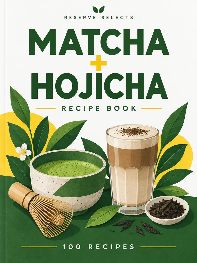 Matcha + Hojicha Recipe Book cover